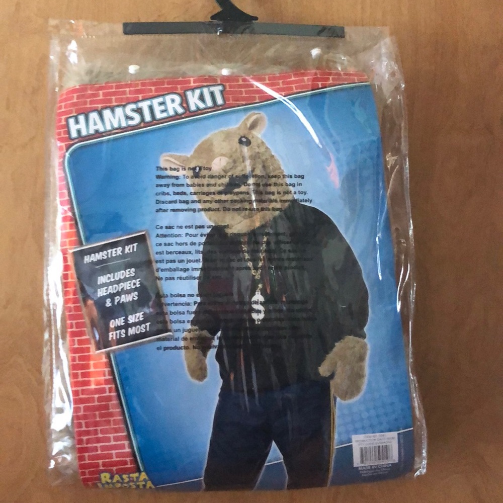 Hamster/Mouse Halloween Costume. OS